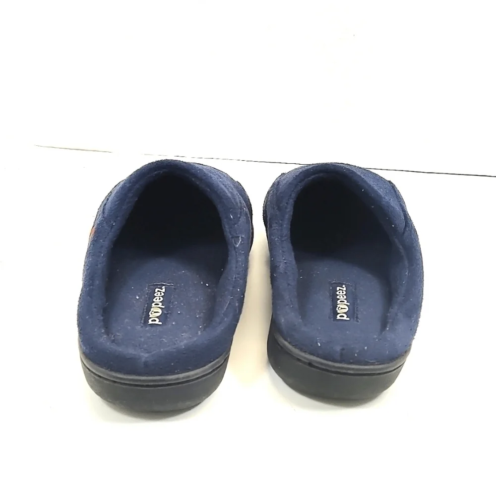 Pupeez Kids Boys Blue House Slippers Size 13 | Cozy Winter Indoor Shoes